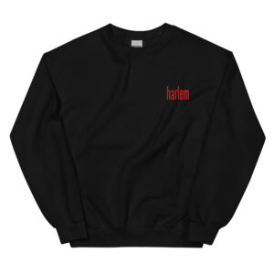 Harlem embroidered Long-Sleeve T - Red Logo - Main Product Image