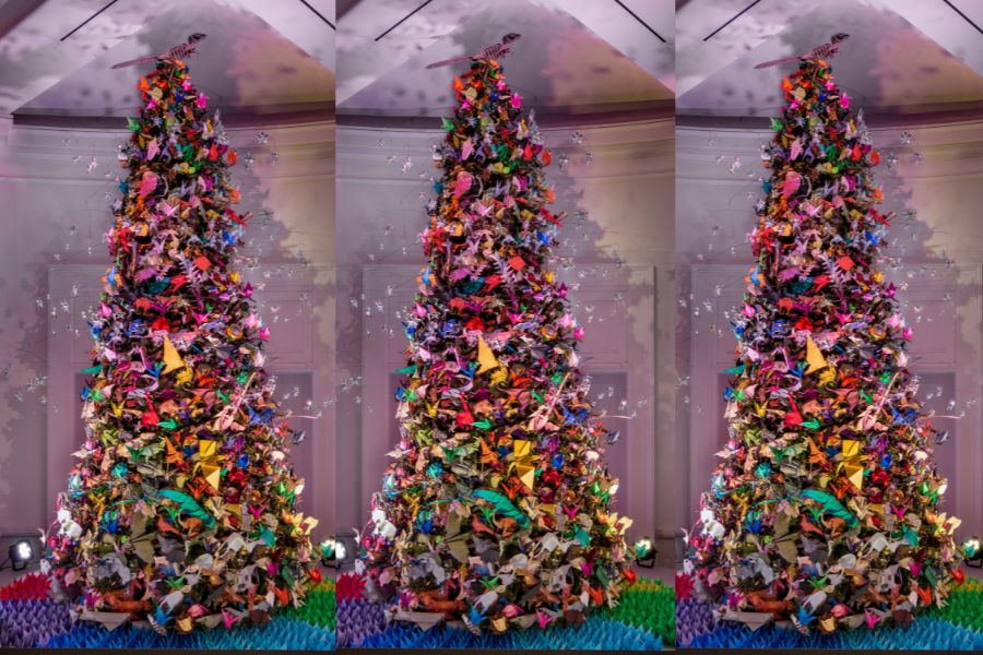 Origami Holiday Tree At The American Museum Of Natural History