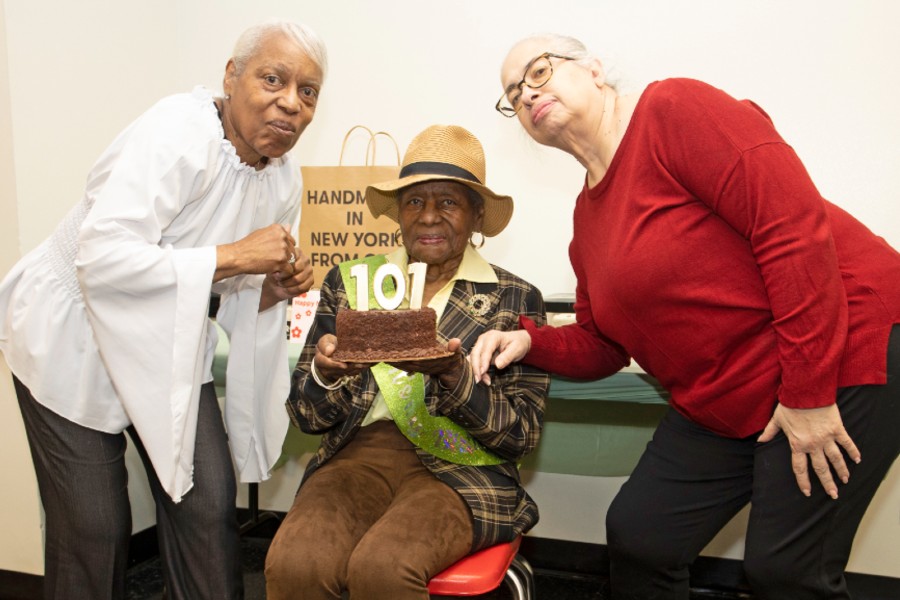 110-Year-Old And 101-Year-Old New Yorkers Celebrated Birthdays At Harlem Retirement Community Center