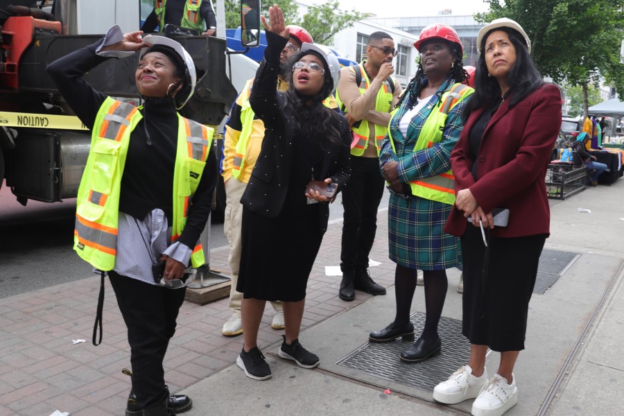 Senator Cordell Cleare Tours The Apollo Theater As Restoration Continues