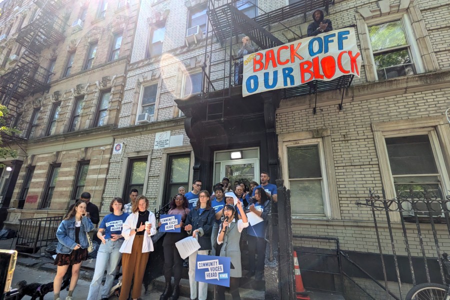 East Harlem Tenants Drop “Back Off Our Block” Banner, Launch Tenant Union Ahead Of Coming Building Auction