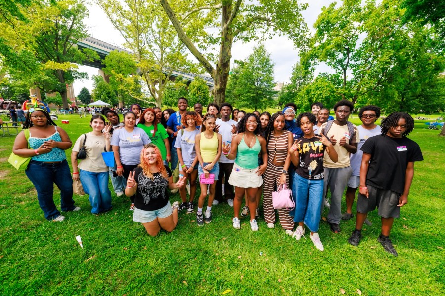 Roads To Success Youth Works At Gatehouse Community Garden In Harlem As Part Of SYEP
